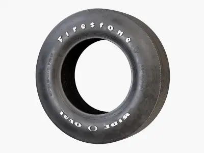 Firestone F70 Classic Car Tyre 3D model