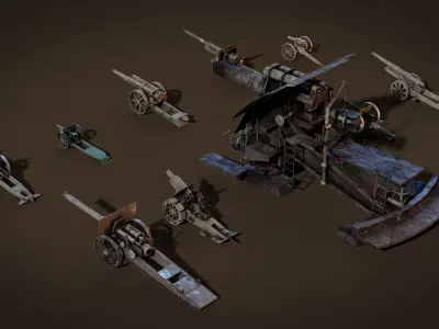 Cannon Collection WW1 3D model