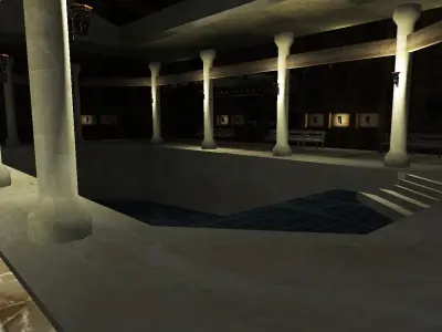 Ancient Palace Low-poly 3D model