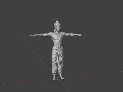 Krishna 3D model Free 3D model