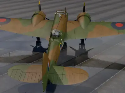 Bristol Blenheim Mk-5 Bisley 3D model