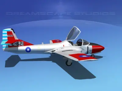 Cessna T-37 Tweetybird Republic of China 3D model