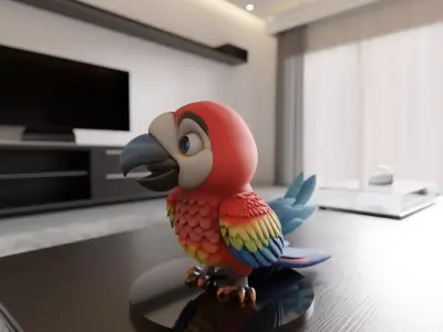 Brazilian macaw 3D print model