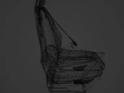 sci-fi seat Free low-poly 3D model