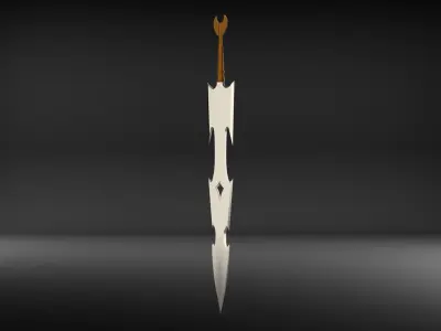 Warior Sword Low-poly 3D model