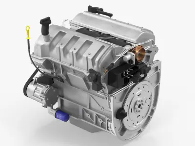 Car Engine 3D model buy
