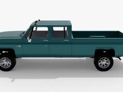 Chevrolet K30 Crew Cab 1989 3D model