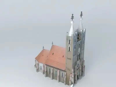 Gelei templom rk rk church in Holice na Ostrove Free 3D model