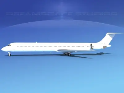 McDonnell Douglas MD-90 Unmarked 3 3D model