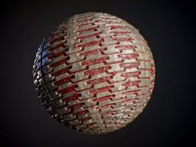 Tank Tred Military Dirty Seamless PBR Texture Texture