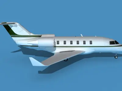 Bombardier CL604 Challenger V11 3D model