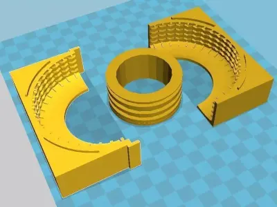 Mold for 1 10 rc truck wheel 3d printable stl model 3D print model
