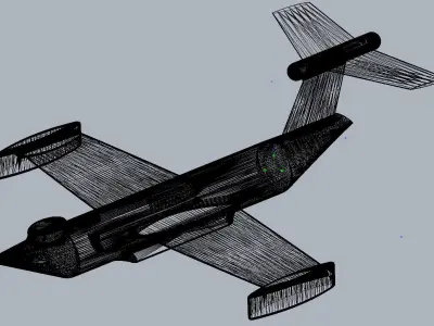 Basic Ekranoplan Inspired Ground Effect Plane 3D print model