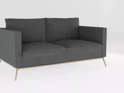 Goodland Two-Seater Sofa Free low-poly 3D model