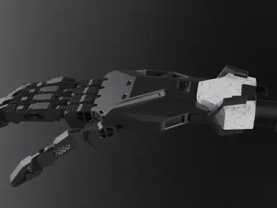 robotic hand part scifi vol4 3D model