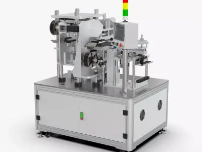 Automatic Cutting Clip Insulation Film Machine 3D model