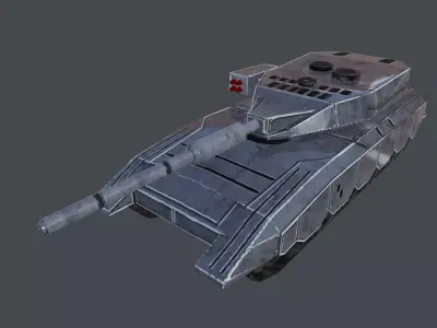 Pride Tank Low-poly 3D model