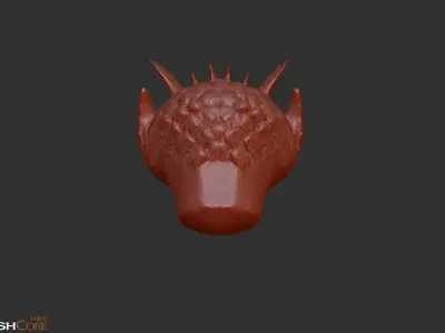 3DPrint FishMan obj Low-poly 3D model