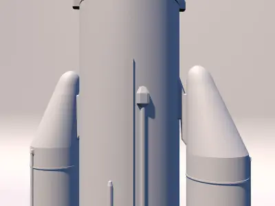 Ariane 5 rocket 3D print model