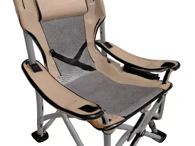 Realistic Folding Camping Chair 3D model