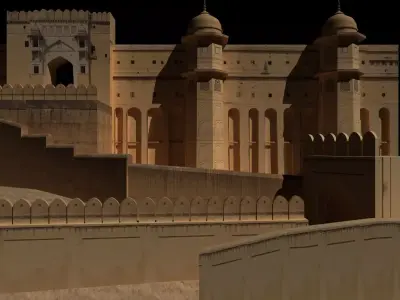 Amber fort 3D model
