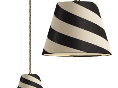 18cm Jet Stripes Pendant 3D model