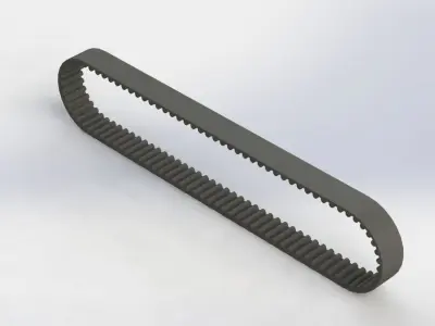 Belt HTD 500 5M - Correia HTD 500 5M 3D model