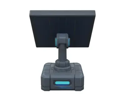 Solar Panel SciFi 3D model