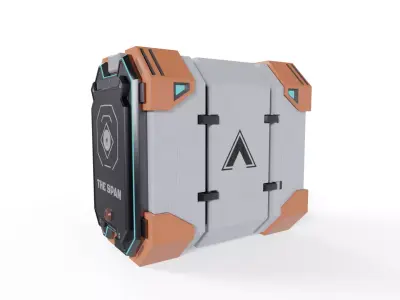 Sci-Fi Desktop CPU 3D model