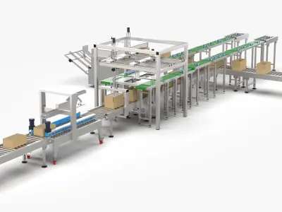 Automatic Salt Factory Packing Machine 3D model