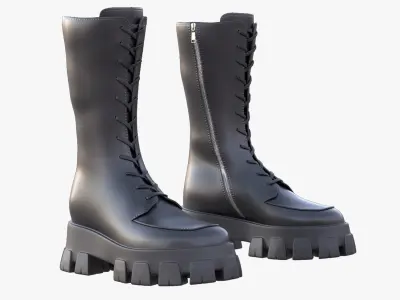 Boots 17 - All MH Bodies - UE5 Skeletons - Rigged Low-poly 3D model