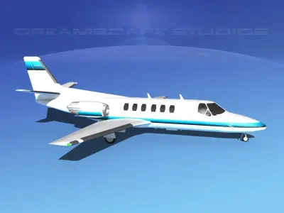Cessna C550 Citation II V10 3D model
