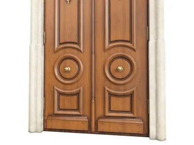 Entrance classic door 117 3D model