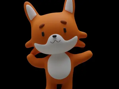 Cute Fox Free 3D model