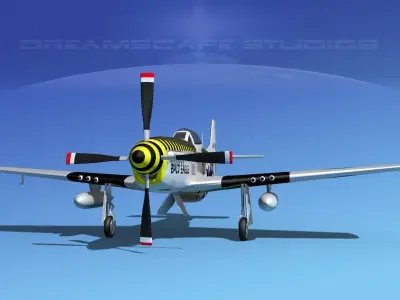 P-51D Mustang Bald Eagle 3D model