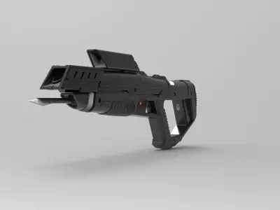Dark Timeline Phaser Rifle from Picard TV 3D model
