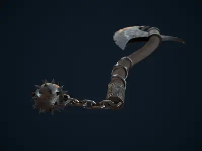 Axe weapons Low-poly 3D model