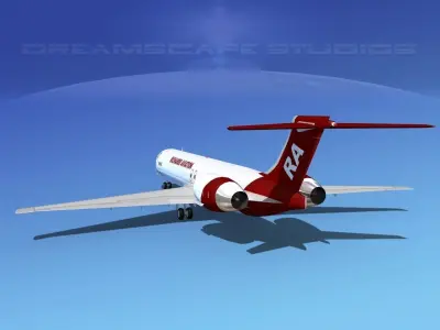 McDonnell Douglas MD-87 Richards Aviation 3D model