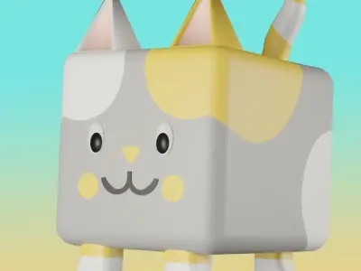Cube Pets Low-poly 3D model