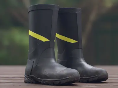 Boots Collection 3D model