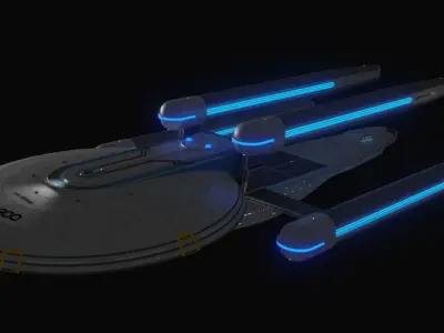 Cochrane Class Tactical Destroyer Free 3D model