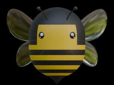 Spring Bee 3D Design Element 3D model