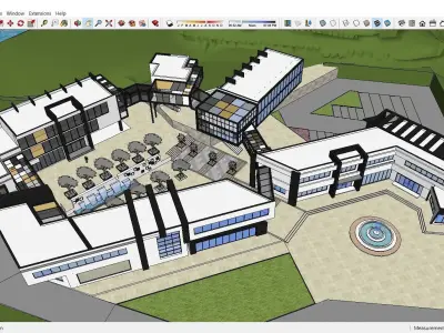 Sketchup Hospital F10 3D model