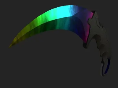 The Karambit Knife Free low-poly 3D model