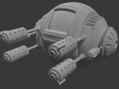 SciFi Robotic Pod 3D model