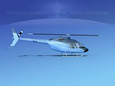Bell 206 JetRanger V21 3D model