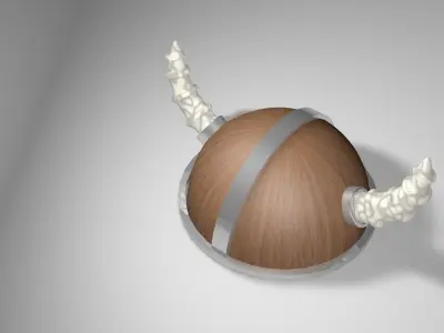 3D VIKING HELMET Low-poly 3D model