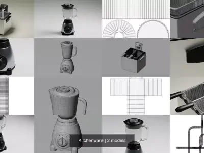 Kitchenware 3D Model Collection