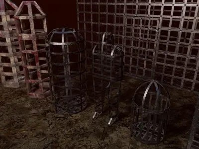 Inquisition - Cages Low-poly 3D model