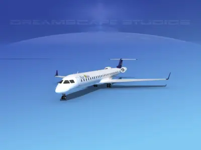 Bombardier CRJ1000 Air One 3D model